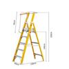 Zhongting 5-Step Insulated Folding Fiberglass Platform Ladder