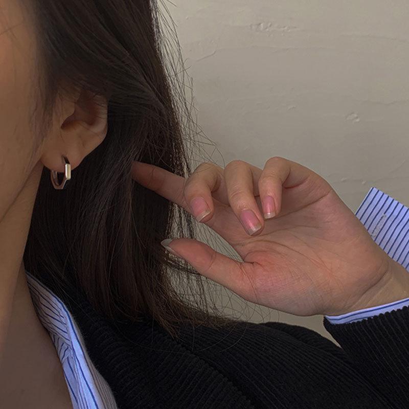 New 2020 Internet Celebrity Style: 925 Sterling Silver Earrings for Women - Simple, All-Match, Cold Style