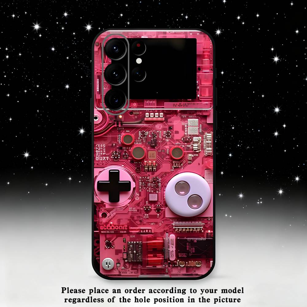 Game consoles Phone Case For Samsung S25,S24 Ultra,S20,S30 plus,S22 plus,S23,S30 Ultra 5G Silicone Black Shell