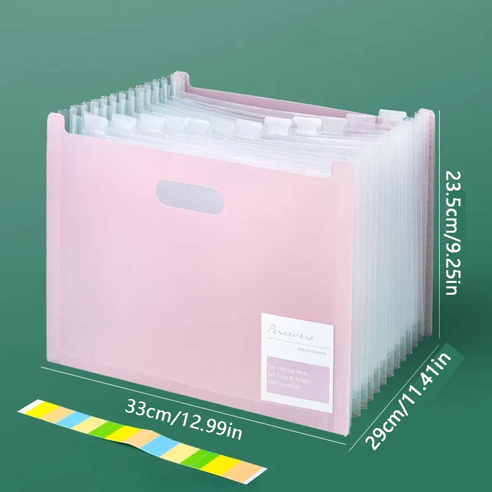 1 шт. Папка формата А4, многослойная сумка для органов, коробка для 13 больших файлов, ручка для удобства переноски