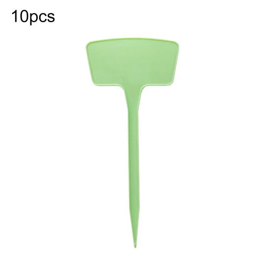 10 шт./компл. этикетки для растений, водонепроницаемые вставки, дизайн, однотонные Т-образные пластиковые бирки для растений для садоводства