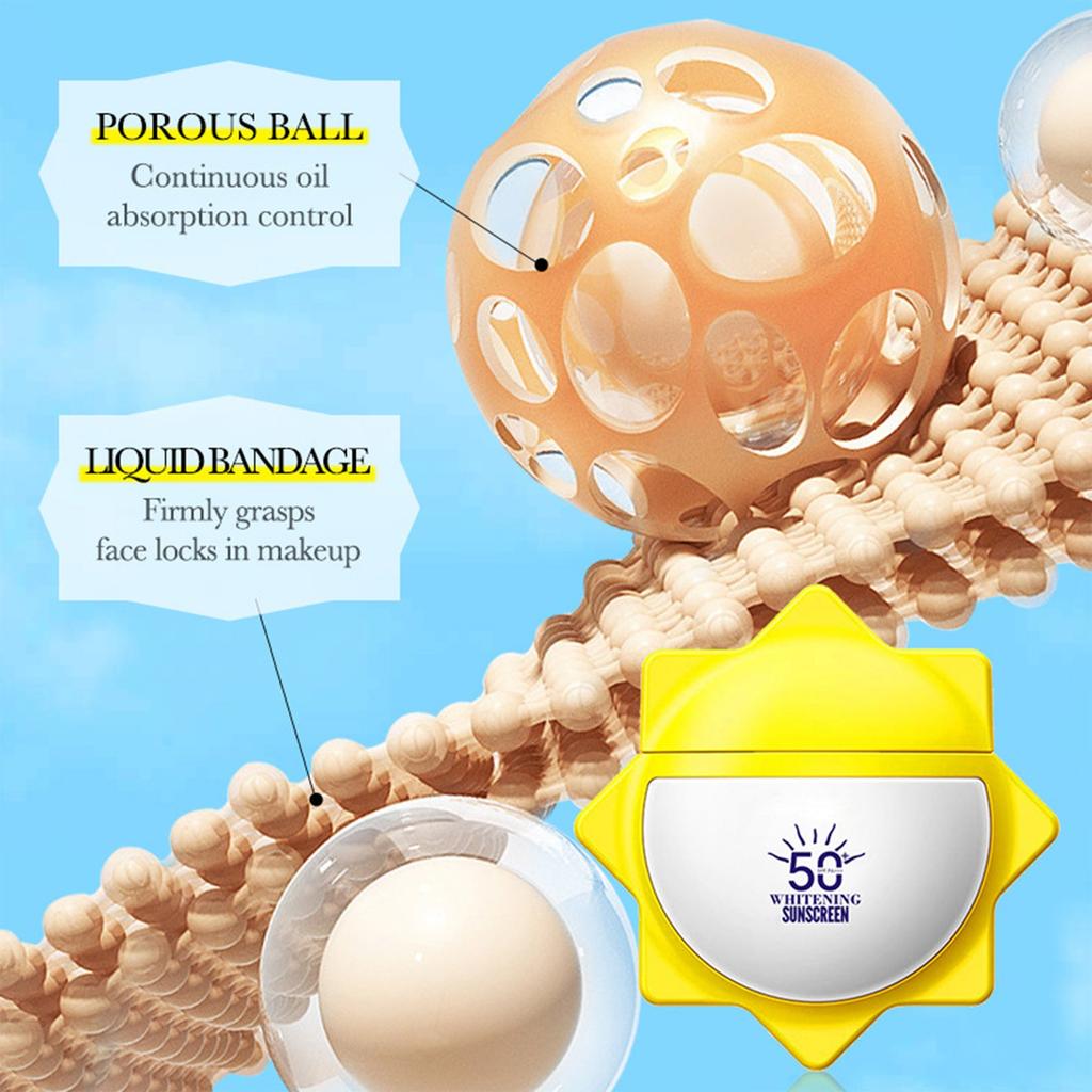 Отбеливающий солнцезащитный крем для тела и лица, солнцезащитный крем для чувствительной к солнцу кожи, укрепляет барьер, 40 г