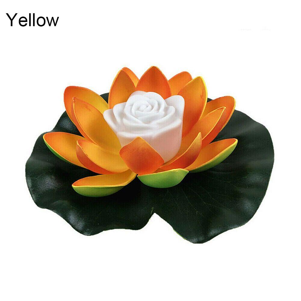 Buddhist Prayer Water Landscape Lotus Lamp Fountain Pool Pond Lamp Flower Light Wishing Lamp