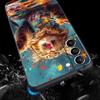 Милый Чехол для Телефона с Кошкой для Samsung Galaxy S26 S25 S24 S23 S22 S20 S21 FE Ultra S25 Edge Plus 5G Мягкий ТПУ Чехол Fundas Capas Сумки