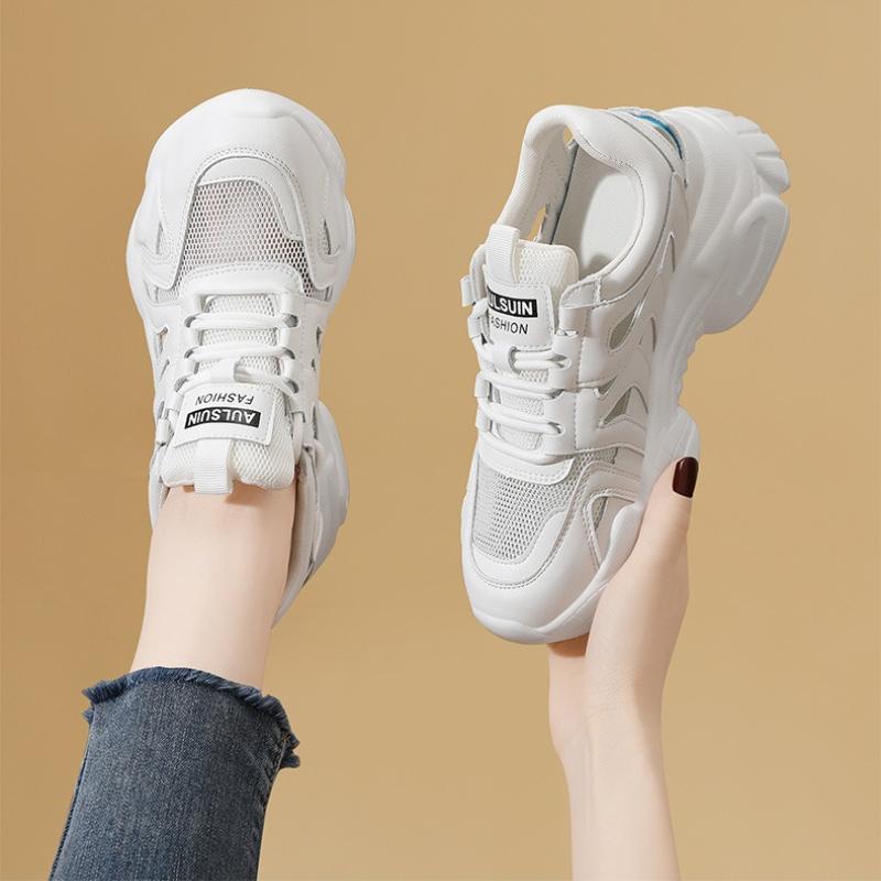 Туфли для папы с выемкой, женская мягкая подошва, новинка 2024 года, тонкая посадка, повышенный комфорт и воздухопроницаемость, повседневная спортивная женская обувь