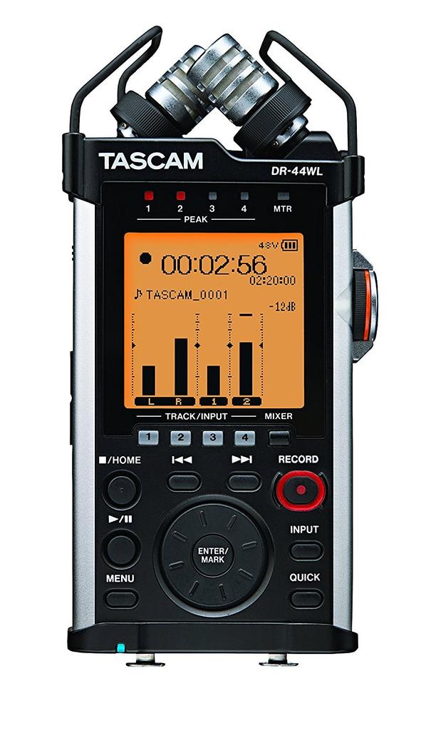 TASCAM Линейный PCM-рекордер высокого разрешения, совместимый с Wi-Fi-подключением 4TR DR-44WL