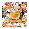 50Pcs Cartoon Chicken Stickers Cute Waterproof Self-adhesive Cute Animal Decals DIY Car Skateboard Laptop Motorcycle Graffiti Stickers
