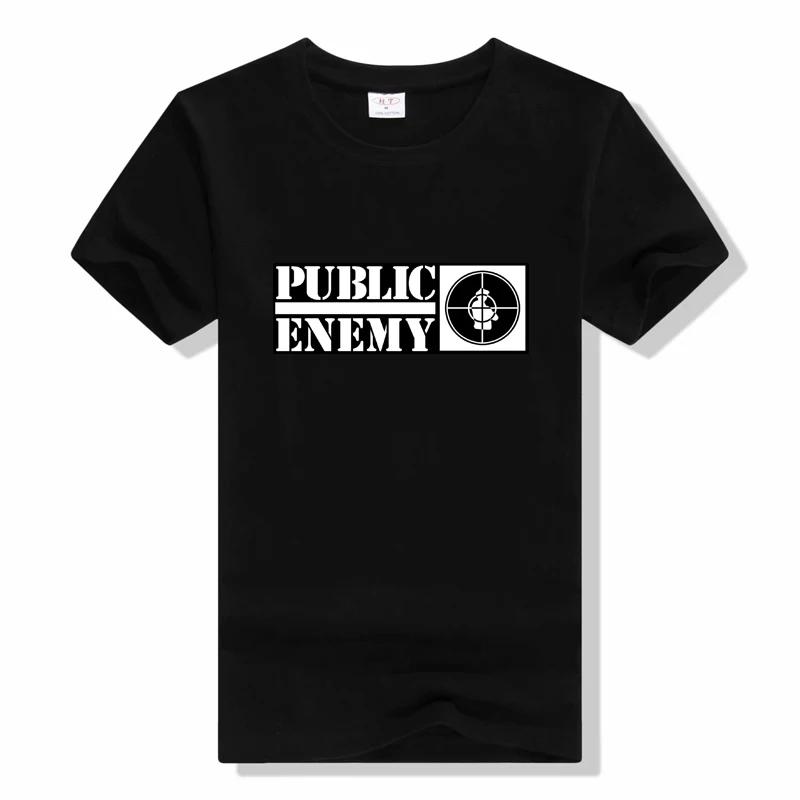 Fun Summer Style US Rap Team Public Enemy T Shirt Fashion Cotton T-shirt Short Sleeve Casual Hip Hop Tees