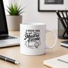 Mug - PLANETEE - J’peux pas je suis Maître d’école - Céramique 330 ml - Passe au lave-vaisselle - Imprimé en Bretagne