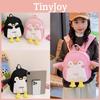 Embroidery Alphabet Cute Cartoon Penguin Children Backpack For Kindergarten