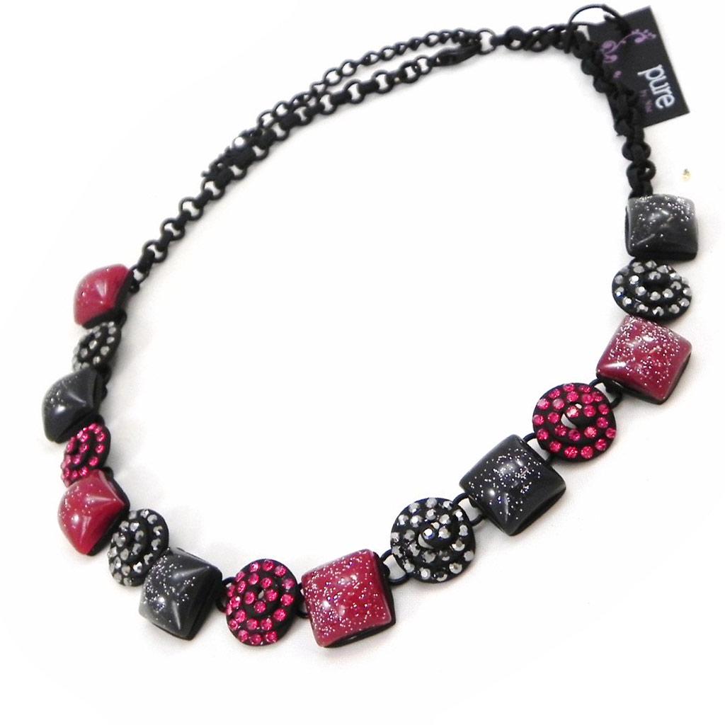 NOA [I2178] - Дизайнерское колье «Sissi» красный черный