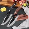 Handmade Forged Knife Kitchen Knife Stainless Steel Full-Tang Butcher Boning Fruit Fish Butcher Meat Cleaver Knives