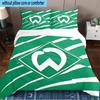 3PCS Green Bremen Emblem Bedding Set,Including 1pc Duvet Cover And 2pcs Pillowcases Perfect for Bedroom, Dormitory, Fan Christmas gift