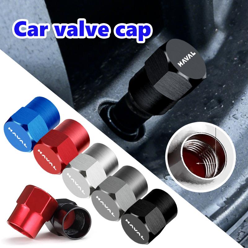 For Haval 4pcs Car Wheel Tire Valve Caps Stem Case Covers Accessories H6 F7 H9 H2 Jolion F7X F7H H5 H7 H2S H8 H3 H4 H1 F5 M4