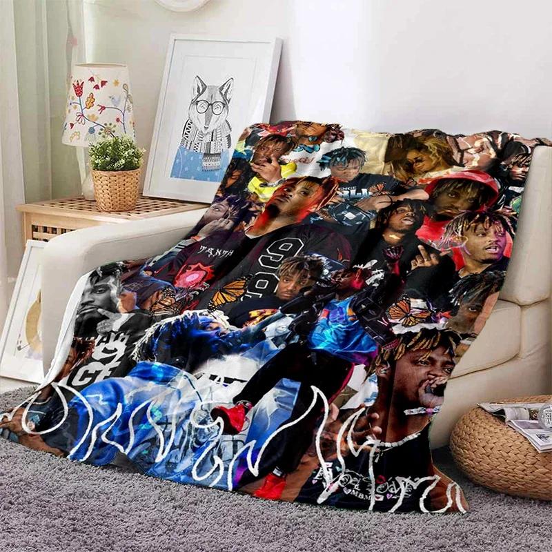 HD Juice WRLD 999 3D Legend Rapper Star Soft Plush Blanket,Flannel Throw Blanket for Living Room Bedroom Picnic Bed Sofa Cover
