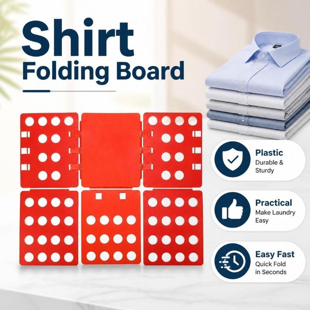 Practical Shirt Folding Board Durable Plastic Clothes Folder Clothing Organizer Adults