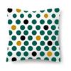 Home Decoration Bedroom Living Room Car Cushion Cover Pillowcase Colorful Dot Decorative  Sofa