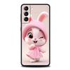 Милый Кролик в Фиолетовой Шляпе Чехол для Samsung Galaxy S24 S23 S22 S20 S21 FE Ultra S24 S23 S10 S10E S9 S8 Plus 5G Чехол для Телефона