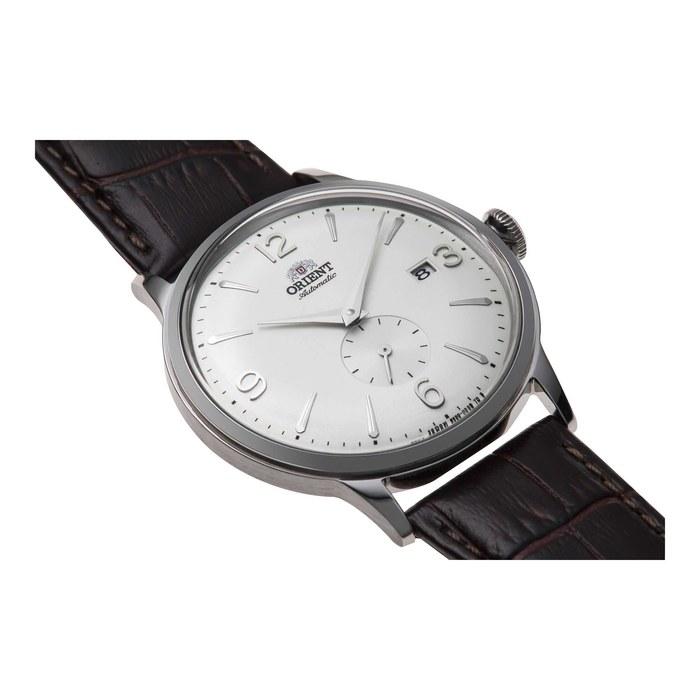 Orient Bambino Dress Watch Men's Small Second Japanese Automatic Stainless Steel Leather Silver