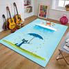 pete the cat Polyester Carpet, Soft Indoor Mat for Office Chair, Living Room, Computer Desk - Decorative Home Office Rug Design