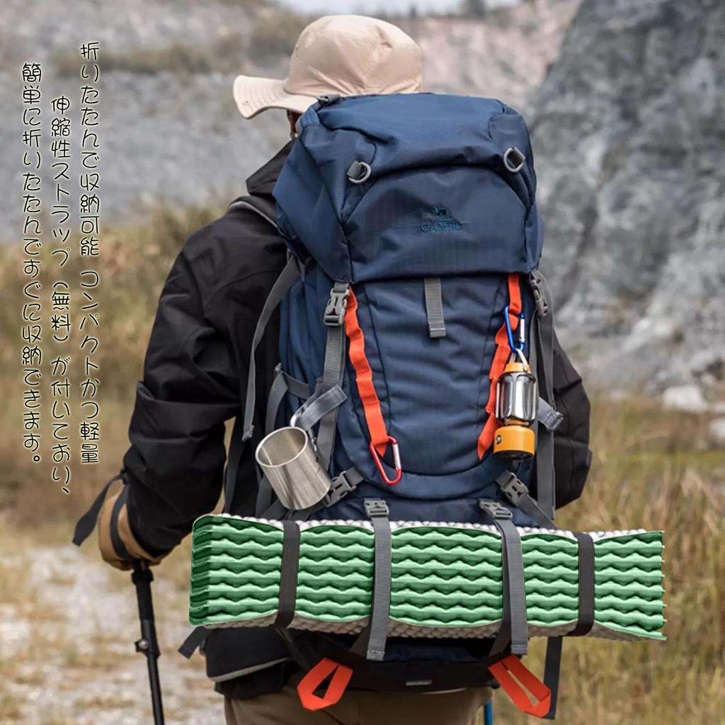 Camping Mat AYO Outdoor Mat (Waterproof Thickness 2.5cm) Leisure Sheet Tent Mat Sleeping Bag Turquoise Dark Green + Silver