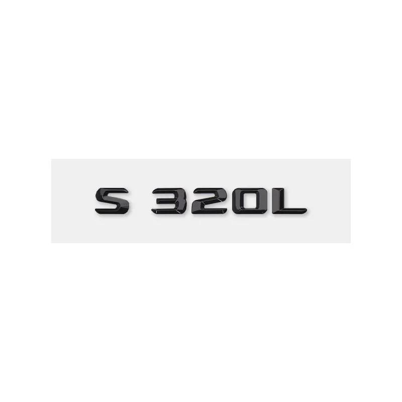Benz amg S320L S350L S400L S500L S450L S600L letter logo car sticker for mercedes benz S class refit rear boot displacement trunk label