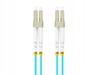 Patchcord światłowodowy Lanberg MM LC/UPC-LC/UPC DUPLEX 3.0mm OM3 50/125 LSZH 1m aqua