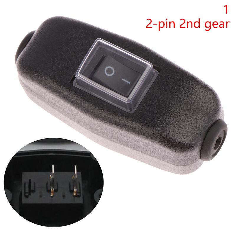 Инновационный и практичный водонепроницаемый и пыленепроницаемый AC250V 10A 2-контактный 3-контактный черный тип лодки Светодиодный индикатор включения/выключения Встроенный шнуровой переключатель