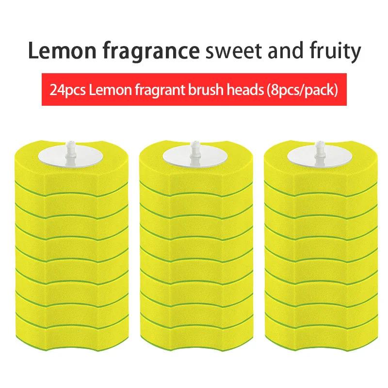 24 Count Disposable Toilet Bowl Refills Upgraded Toilet Brush Cleaner Wand Refill Heads Bathroom Cleaning Sponges Pads Supplies