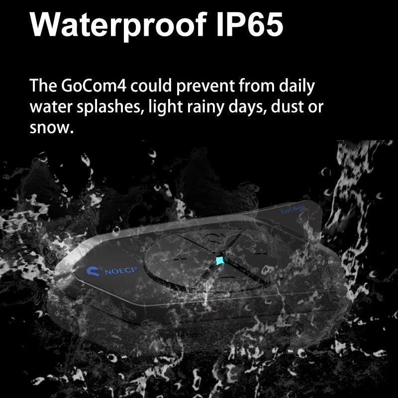 GOCOM4 мотоциклетный Bluetooth-интерком шлем коммуникатор гарнитура FM Ridao домофон Intercomunicador для 4 гонщиков PK V4 PLUS