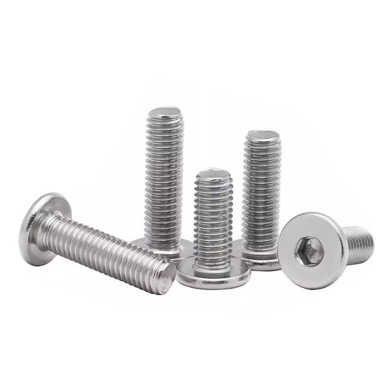 M2 M2,5 M3 M4 M5 M6 304 A2-70 Нержавеющая сталь с шестигранной головкой и шестигранной головкой Ультратонкий плоский бесфланцевый болт с шестигранной головкой