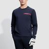 Fila Серия Гольф Принт Буква Гольф Элит Лонгслив Вязаный Топ Мужской верх Глубокий Черный A11M345401F-BK