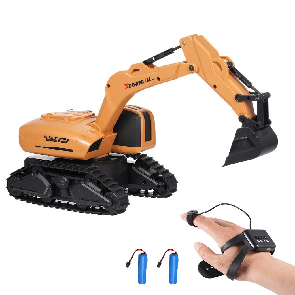 Экскаватор с дистанционным управлением 2,4 ГГц 1/12, распознающий жесты, экскаватор с дистанционным управлением и функцией