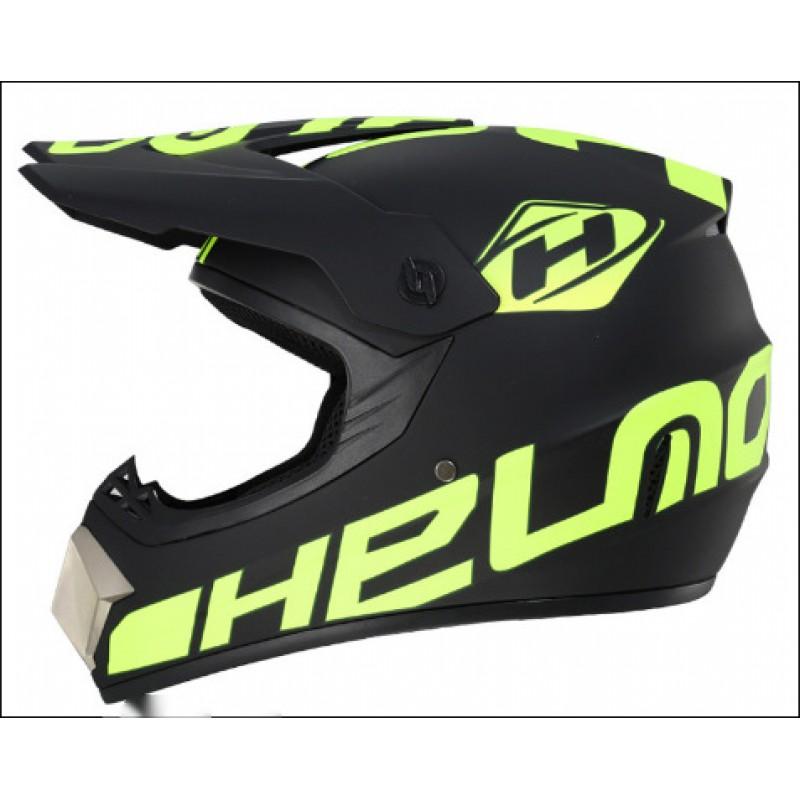 ABS Full-coverage Off-Road Motorcycle Helmet Adults Semi-Open Face Design With Visor Mask Gloves Kit