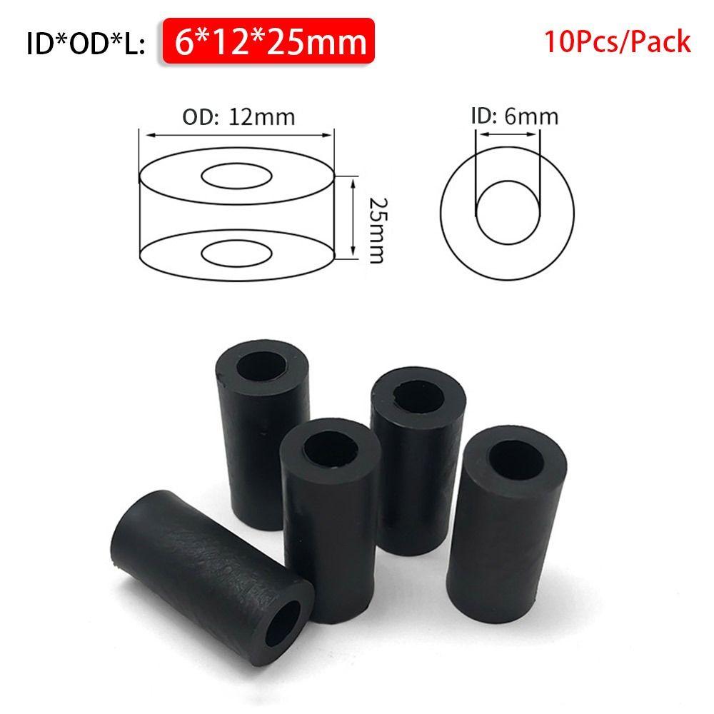 10Pcs/Pack PCB Board Support ABS Spacer Non-Threaded Nylon Washer New Hollow Standoff
