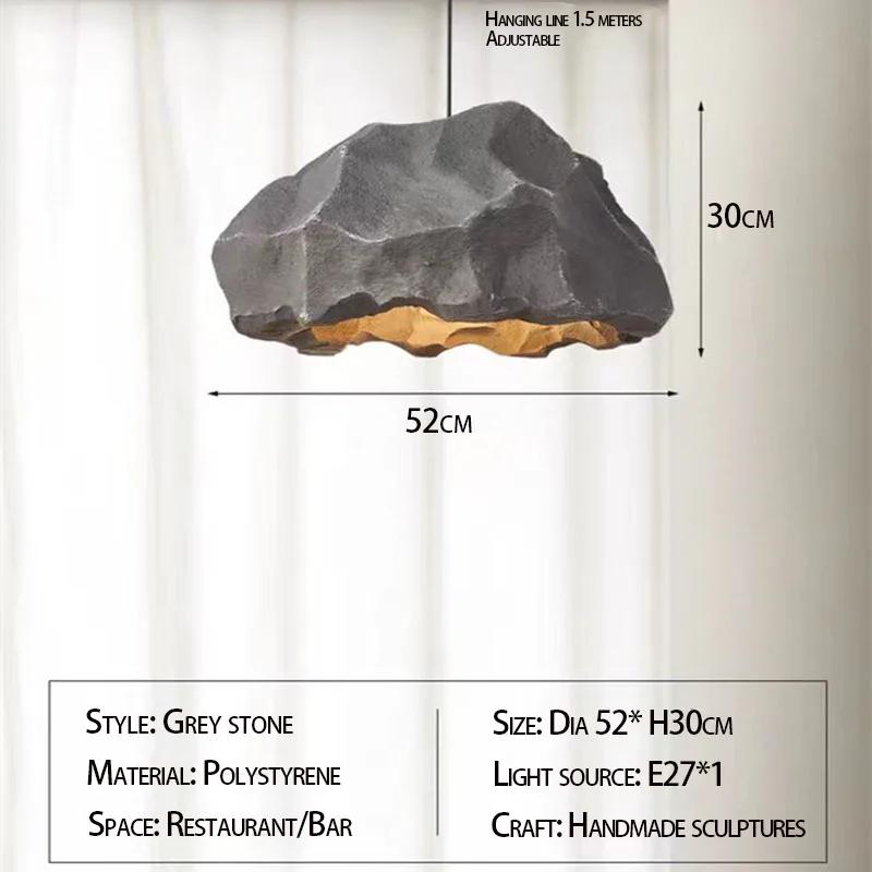 Люстра в стиле ваби-саби, творческая личность, ресторан, бар, лампа, микроцемент, дизайнерская люстра для гостиной в домашнем стиле