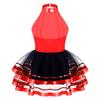 Kids Girls Sequins Halter Ballet Dance Tutu Dress Gymnastics Modern Latin Jazz Dancing Costume