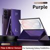 Fold 8 Ultra Case With Smart Mirror Screen Cover Flip Leather Shell Shockproof Magnetic PC Back Galaxy Z