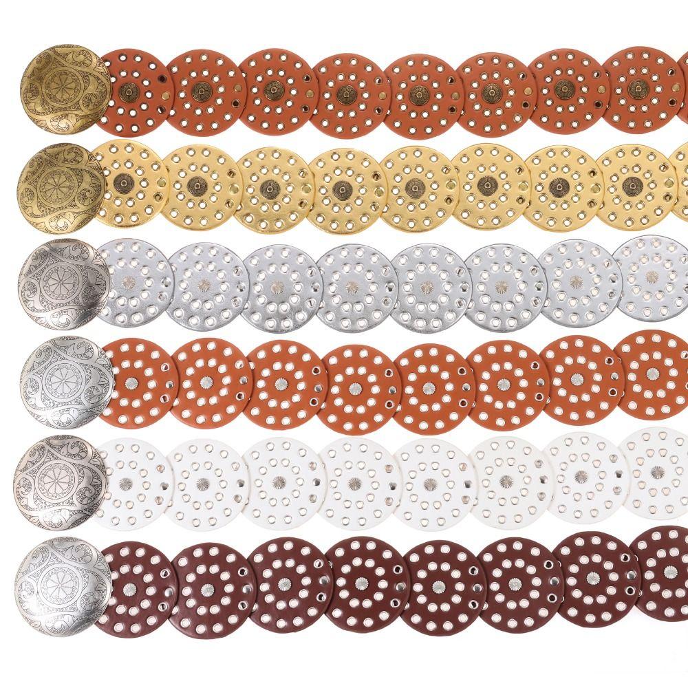 Western Style Disc Belt Y2K Wide Disc Belt Y2K Hollow Disc Belt Hollow Belt for Women