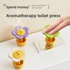 Dopamine Rich Flowers Toilet Presser Long Nails Manicure Special Creative Toilet Tank Flush Aid Push Button