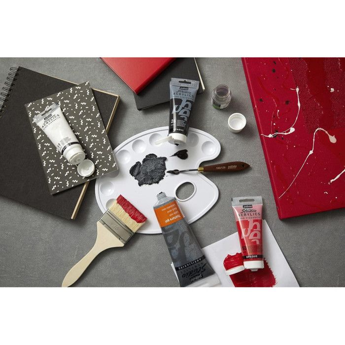 Peinture Acrylique - Pébéo - Ocre Jaune - 250 Ml - Satiné - Professionnel/Enfant