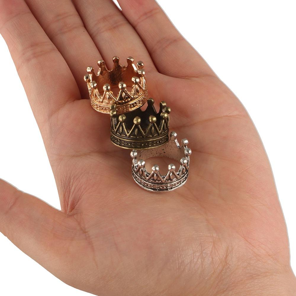 Model Toys Dollhouse Miniature Metal Crown Decorating Mini Princess Crown Dollhouse Cake