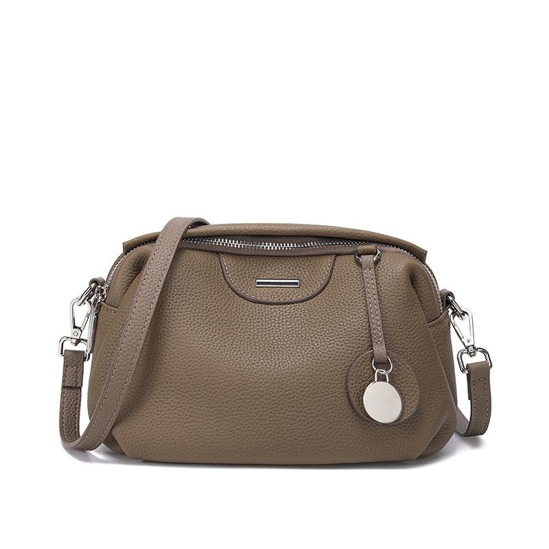 Сумка из коровьей кожи первого слоя, сумка через плечо для женщин, новая женская сумка Boston, универсальная сумка через плечо для поездок на работу