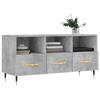 VidaXL TV Cabinet Concrete Grey 102x36x50 Cm Engineered Wood 829016