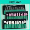Milling Diamond Cutter Ceramic Professional Nail Drill Bits Set Rotary Burr Electric Nail Files
