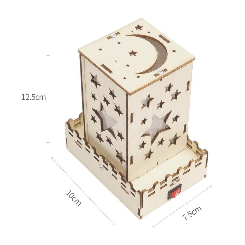 DIY Colorful Star Lights Model Handmade Projection Lamp Science Technology Educational Kit Puzzle STEM Toy for Children