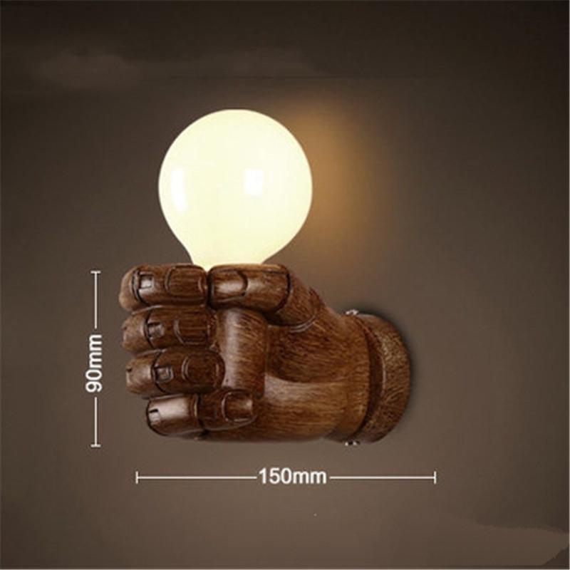 Loft Style Nordic Resin Metal Wall Sconce Art Decor Left Hand Right Hand Bedside Wall Light For Home  Wall Lamp Indoor Lighting