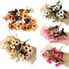 Искусственные цветы 18 букетов Букеты из искусственного шелка Весенние поддельные полевые цветы со стеблем для вазы кашпо Цветочные композиции Центральные элементы стола