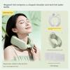 Yuanzhi White Mugwort U-Shaped Hot Water Neck Bag, Water-Filled Shoulder and Neck Hot Compress for Cervical Spine Care, Special Hot Water Bag for