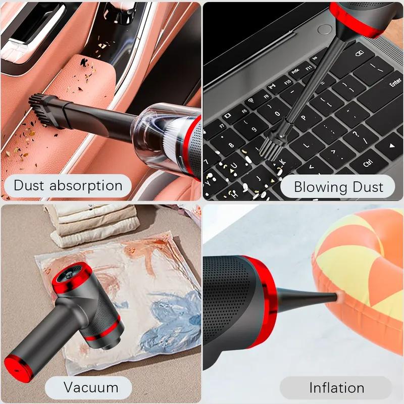 SZUK Car Vacuum Cleaner Wireless Portable Strong Suction Cleaning Machine Mini Handheld Vacuum Cleaner for Car Home and keyboard